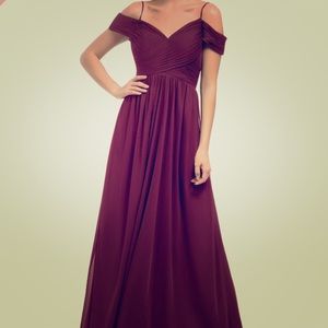 Cabernet bridesmaid dress